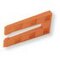 Boîte de 350 coins de calage cranté 40x80x8 orange